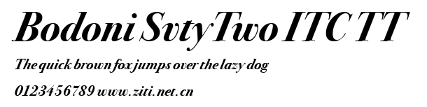 Bodoni SvtyTwo ITC TT.ttf字體轉換器圖片