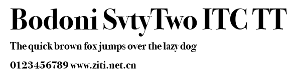 Bodoni SvtyTwo ITC TT.ttf字體轉換器圖片