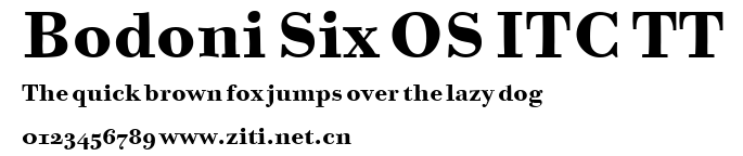 Bodoni Six OS ITC TT.ttf字體轉換器圖片