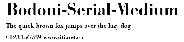 Bodoni-Serial-Medium.ttf字體轉換器圖片