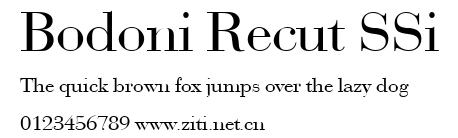 Bodoni Recut SSi.ttf