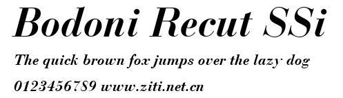 Bodoni Recut SSi.ttf