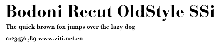 Bodoni Recut OldStyle SSi.ttf