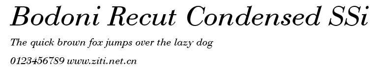 Bodoni Recut Condensed SSi.ttf
