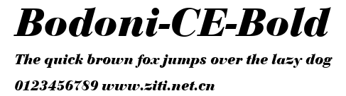 Bodoni-CE-Bold.ttf字體轉換器圖片