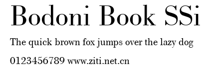 Bodoni Book SSi.ttf字體轉換器圖片