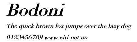 Bodoni.ttf字體轉換器圖片