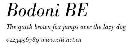 Bodoni BE.ttf字體轉換器圖片