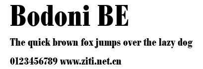 Bodoni BE.ttf字體轉換器圖片