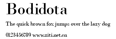 Bodidota.ttf字體轉換器圖片