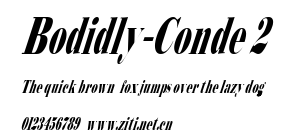 Bodidly-Conde 2.ttf字體轉換器圖片