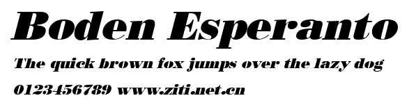 Boden Esperanto.ttf字體轉換器圖片