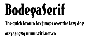 BodegaSerif.ttf字體轉換器圖片