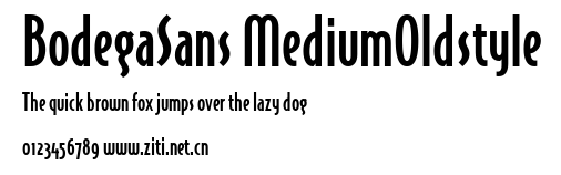 BodegaSans MediumOldstyle.ttf字體轉換器圖片