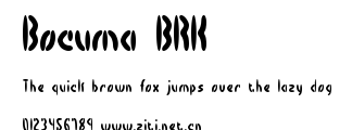 Bocuma BRK.ttf字體轉換器圖片