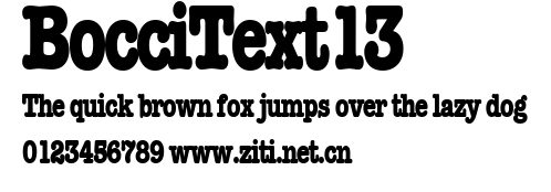 BocciText13.ttf字體轉換器圖片