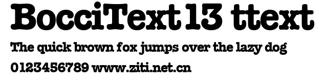 BocciText13 ttext.ttf字體轉換器圖片