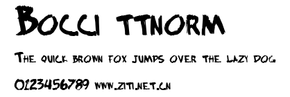 Bocci ttnorm.ttf字體轉換器圖片