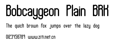 Bobcaygeon Plain BRK.ttf字體轉換器圖片