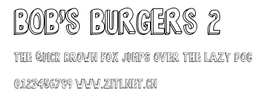 Bob's Burgers 2.ttf字體轉換器圖片