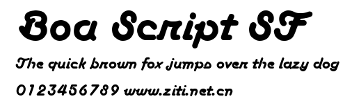 Boa Script SF.ttf字體轉換器圖片