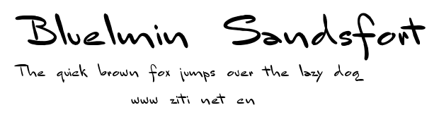 Bluelmin Sandsfort.ttf字體轉換器圖片