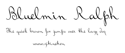 Bluelmin Ralph.ttf字體轉換器圖片