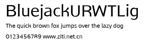 BluejackURWTLig.ttf字體轉換器圖片