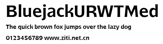 BluejackURWTMed.ttf字體轉換器圖片