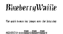 BlueberryWaffle.ttf字體轉換器圖片