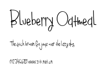 Blueberry Oatmeal.ttf字體轉換器圖片