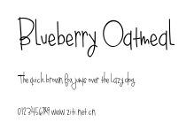 Blueberry Oatmeal.ttf字體轉換器圖片