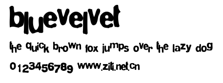 BlueVelvet.ttf字體轉換器圖片