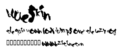 BlueSkin.ttf字體轉換器圖片