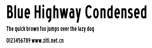 Blue Highway Condensed.ttf