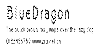 BlueDragon.ttf字體轉換器圖片