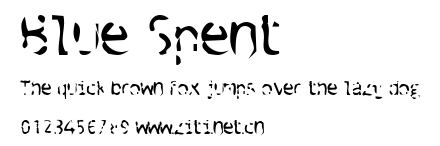 Blue Spent.ttf