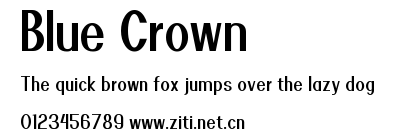 Blue Crown.ttf字體轉換器圖片