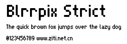 Blrrpix Strict.ttf字體轉換器圖片