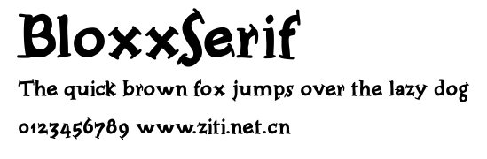 BloxxSerif.ttf字體轉換器圖片