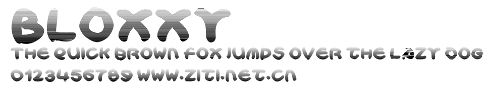 Bloxxy.ttf字體轉換器圖片
