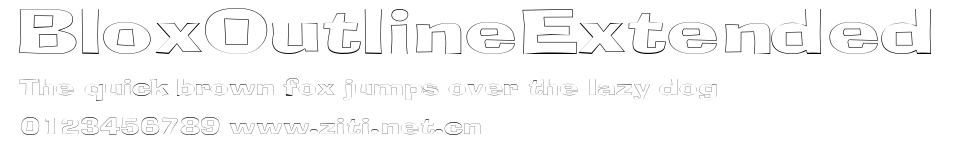 BloxOutlineExtended.ttf字體轉換器圖片