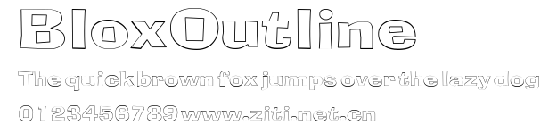 BloxOutline.ttf字體轉換器圖片