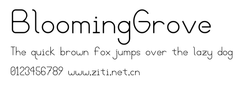 BloomingGrove.ttf字體轉換器圖片