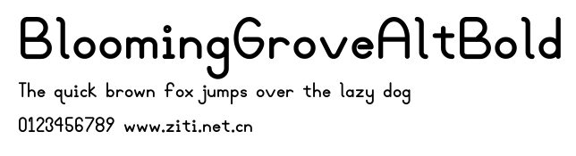 BloomingGroveAltBold.ttf字體轉換器圖片