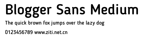 Blogger Sans Medium.ttf字體轉換器圖片