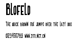 Blofeld.ttf字體轉換器圖片