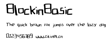 BlockinBasic.ttf字體轉換器圖片