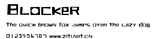 Blocker.ttf字體轉換器圖片