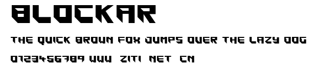 Blockar.ttf字體轉換器圖片